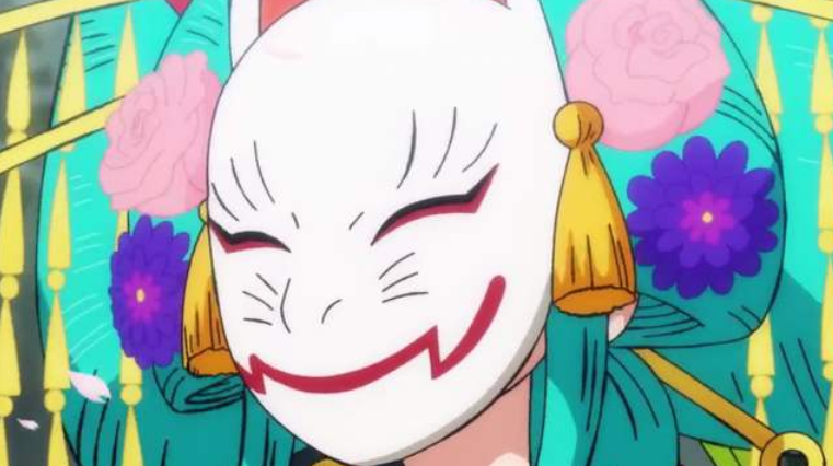 海贼王984话般若面具的再现小菊的真实身份会是凯多的卧底