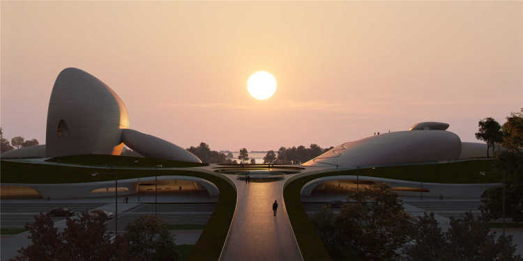 马岩松|美！深圳湾文化广场建筑方案曝光：她要融于自然