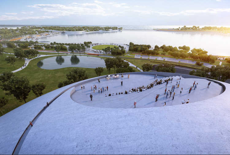 马岩松|美！深圳湾文化广场建筑方案曝光：她要融于自然