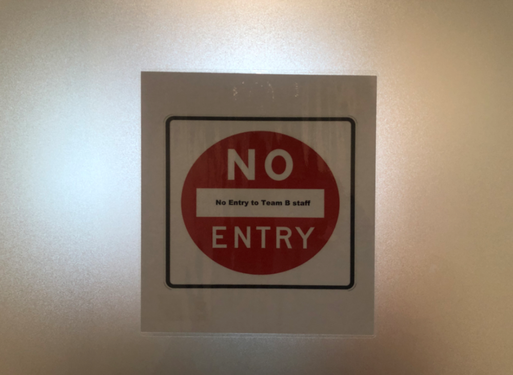 no entry for team b staff