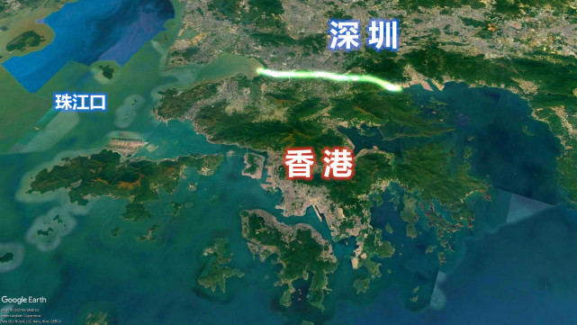 香港回归23周年,10张卫星航拍图见证香港的城市发展