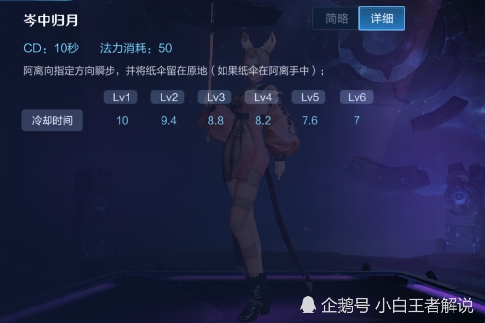 公孙离使用完技能