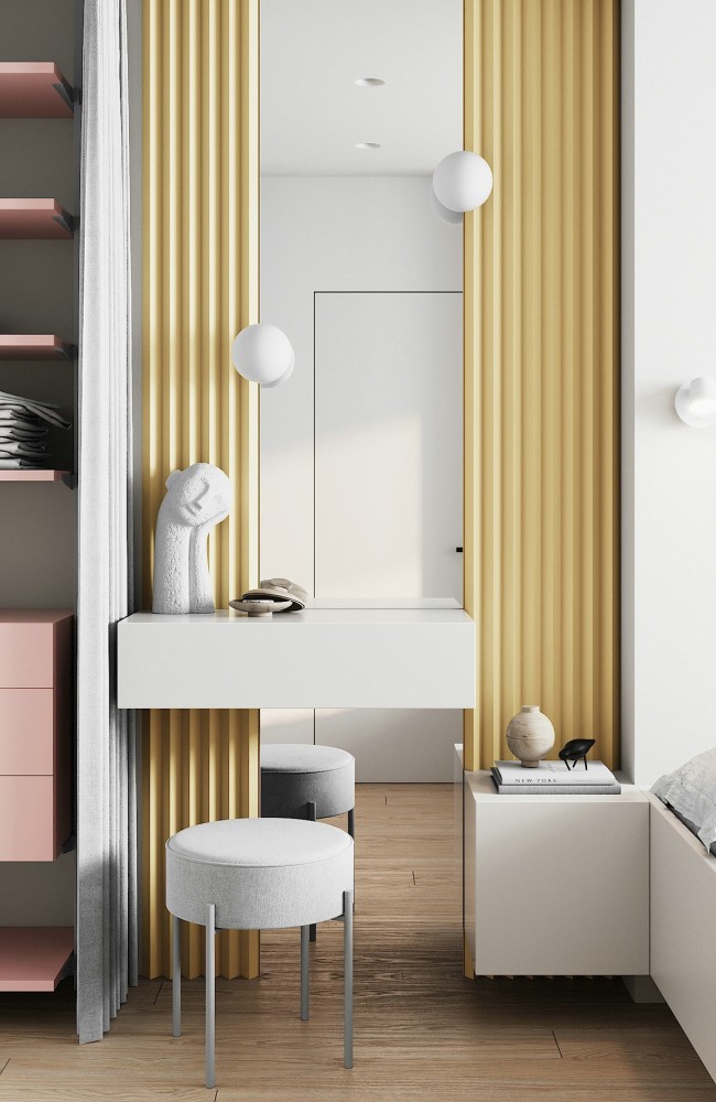 马卡龙色系的设计空间