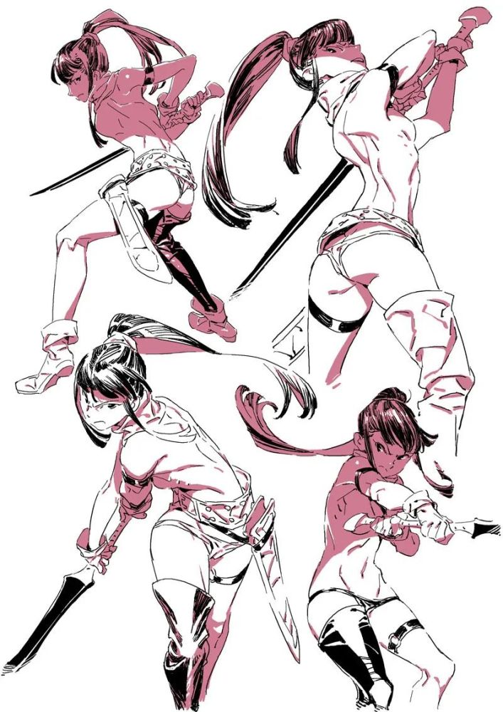 女性角色动态参考