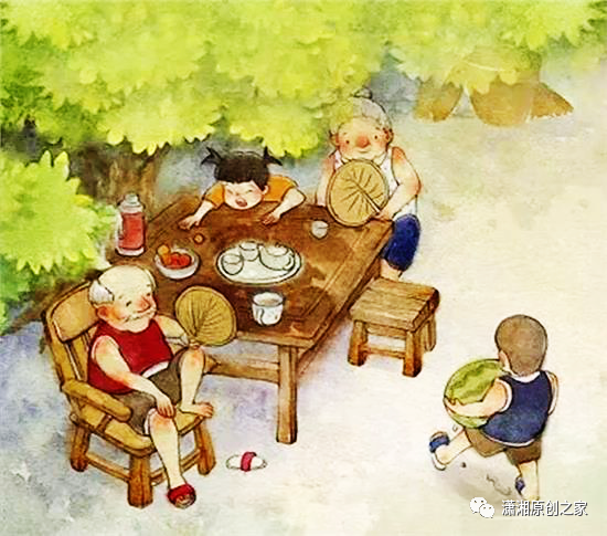 三湘文艺罗勇乘凉