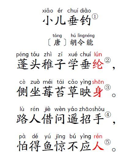 小儿垂钓古诗解释(小儿垂钓古诗解释 全诗)