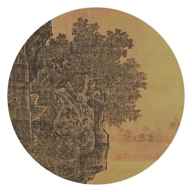 山腰楼观图|宋代萧照《山腰楼观图》作品欣赏