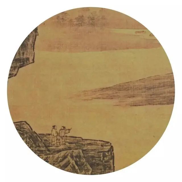 山腰楼观图|宋代萧照《山腰楼观图》作品欣赏