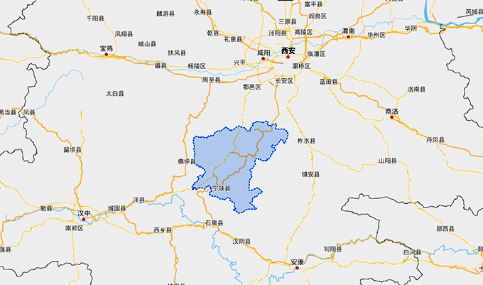 陕西宁陕县1913年成立相传得名于粮官伍谷的故事