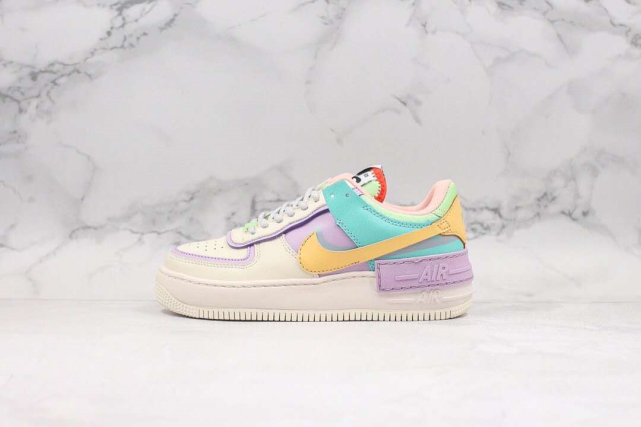 nikeairforce1小仙女氣息馬卡龍糖果色空軍一號板鞋