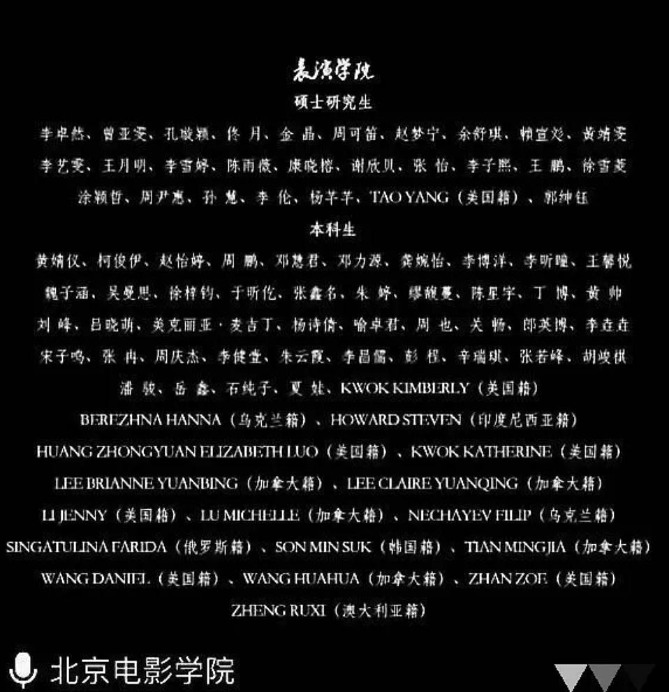 关晓彤延迟毕业北电毕业名单未见其名却视频为同学送毕业祝福