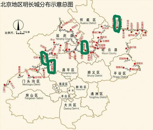 河北省内长城分布图图片
