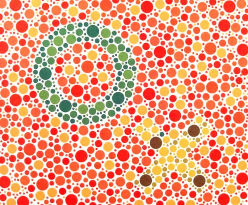 色盲测试:第一张是飞机,最后一张的图案,"马虎"的人认不出!