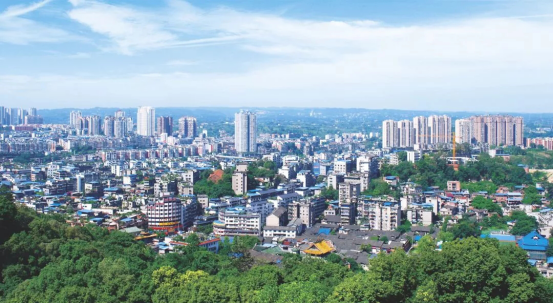 资中县位于四川盆地中部,沱江中游,成渝线中段.东西长64.