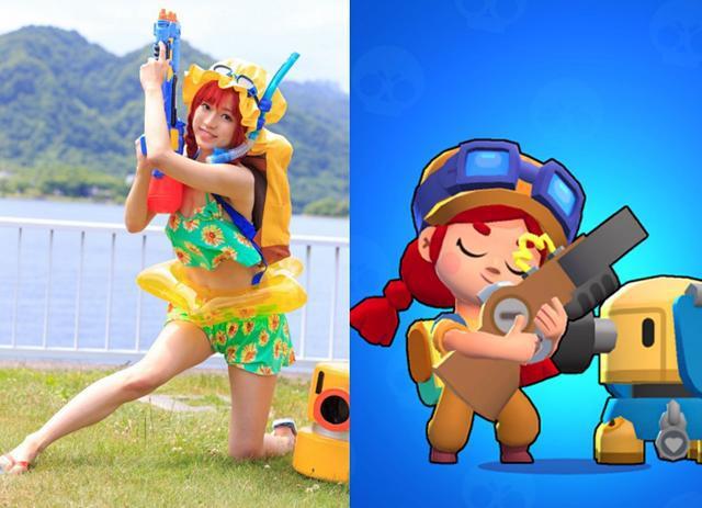 《荒野乱斗》真人cos哪家强?最美杰西上线,网友:只等一个lisa