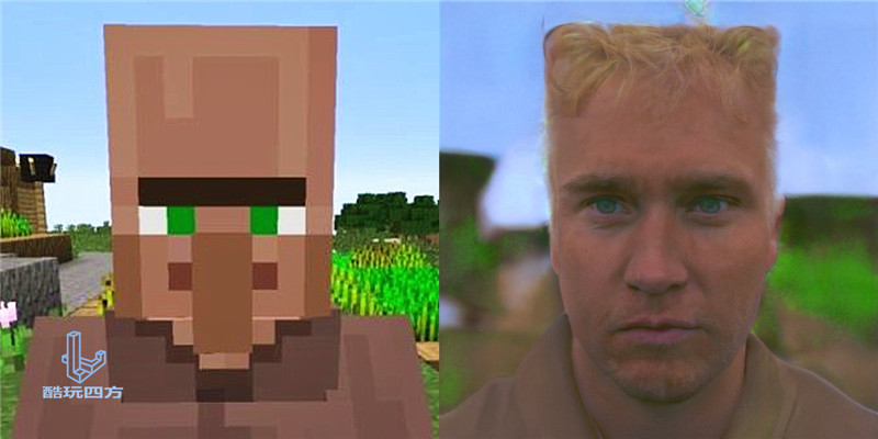 我的世界:把怪物的脸去马赛克后,alex变女装大佬?效果太搞笑了