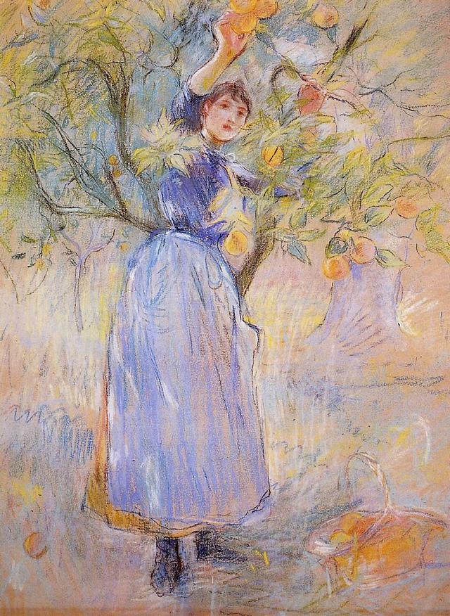 马奈油画中的女模特,也是法国最出色的印象派女画家——莫里索