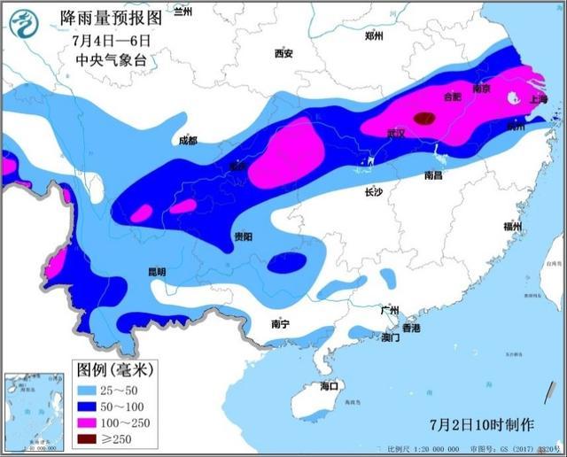 暴雨|好消息，连续90多次暴雨预警结束，但7月4日新一轮强降雨又要开始