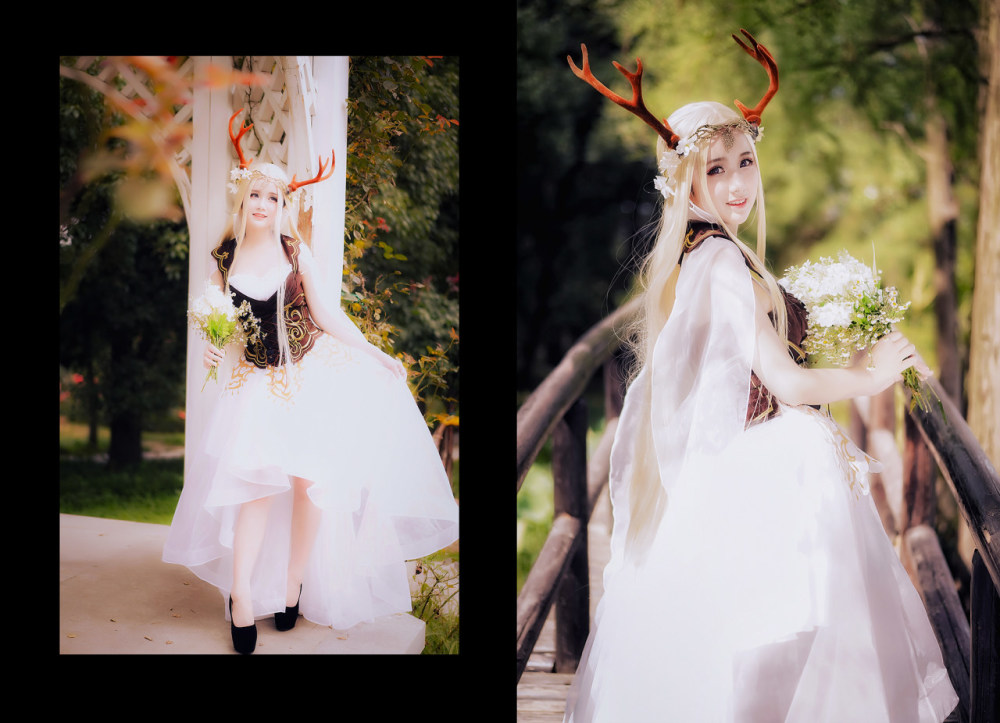 奇迹暖暖精灵鹿后cosplay