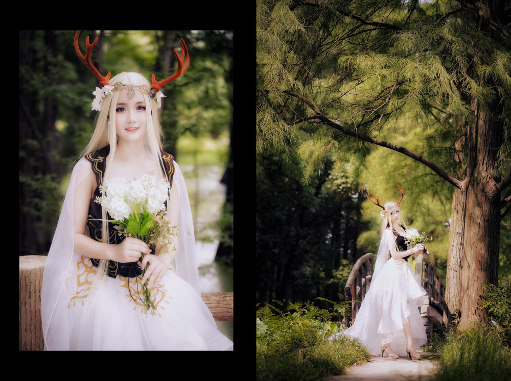 奇迹暖暖精灵鹿后cosplay