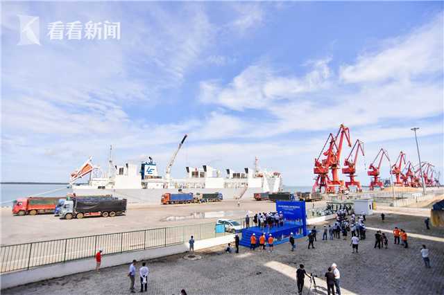 海南首次零关税进口澳洲活牛抵达马村港