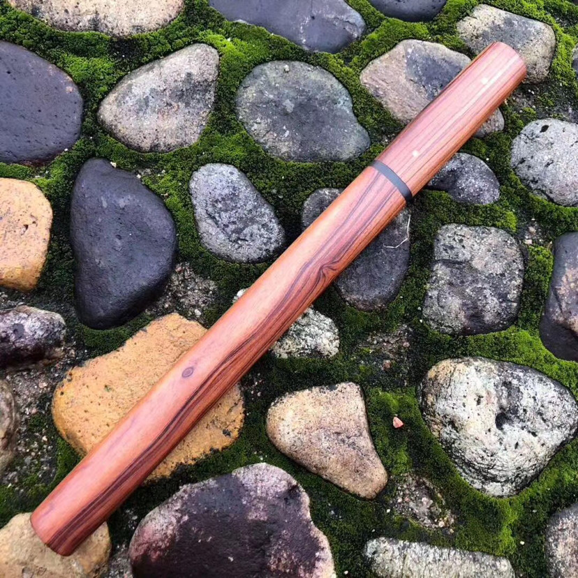 手工|素装龙背小唐刀，手工浮雕全黄铜龙形图案刀夹一体