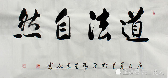 【万物兴书斋】王忠敏书法作品鉴赏《道法自然》