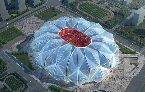 恒大新球场莲冠露真容球员们纷纷发文是荣光也是责任