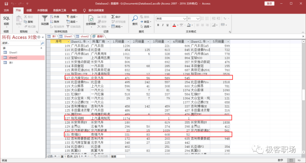 Excel高效绝技之二u2014u2014Access神助攻比对数据_腾讯新闻