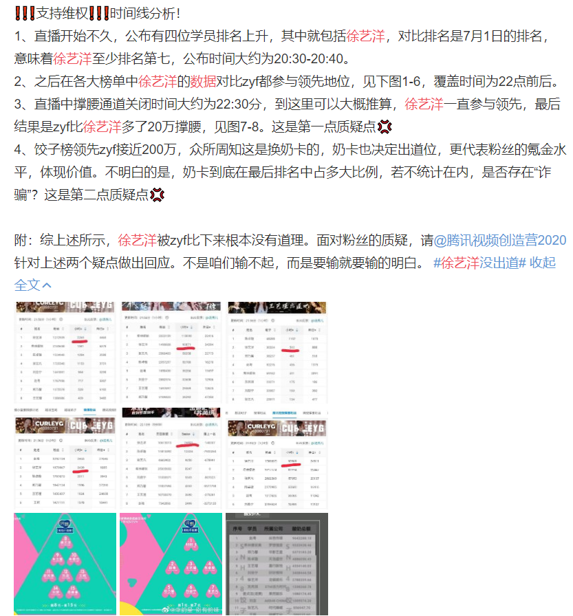 徐艺洋|两百万的数据差，张艺凡却“顶替”徐艺洋出道，正面撕开创3内幕