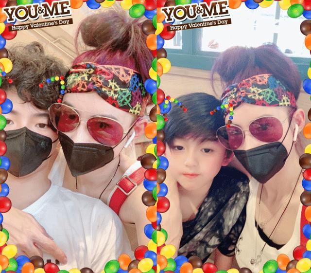 张柏芝|张柏芝晒三胎儿子忘记打码，Marcus下半脸曝光