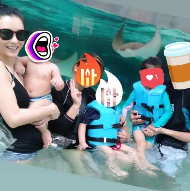 张柏芝|张柏芝晒三胎儿子忘记打码，Marcus下半脸曝光