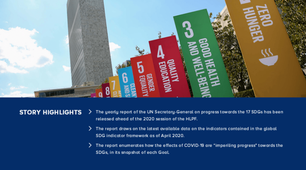 联合国发布2020年可持续发展目标进展报告