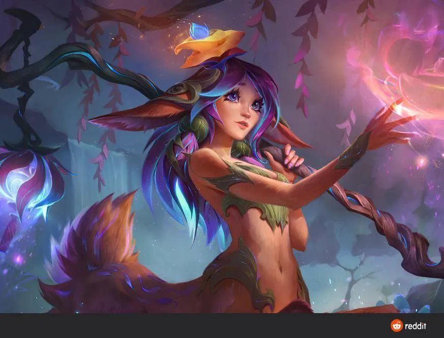 LOL新英雄妮玛原画疑似泄露，网友调侃：这是妮蔻的妹妹