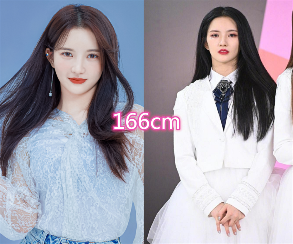 硬糖少女身高全员都是大长腿刘些宁最矮166cm最后这也太优越