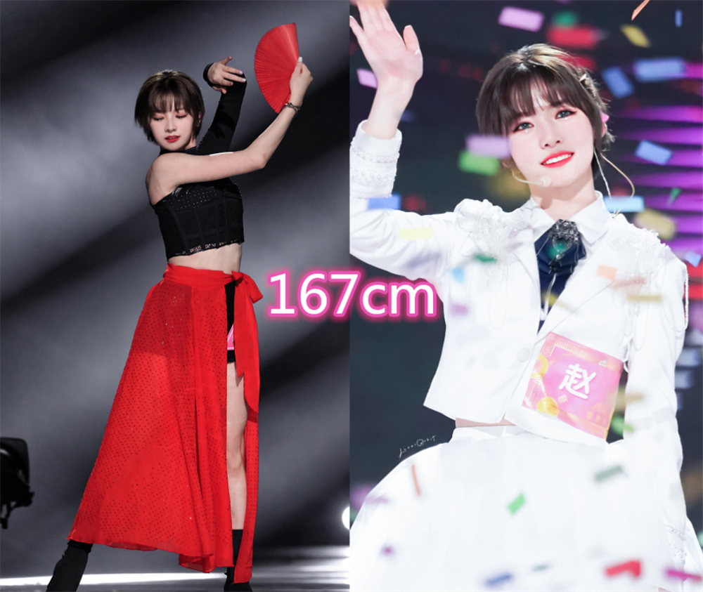 硬糖少女身高全员都是大长腿刘些宁最矮166cm最后这也太优越