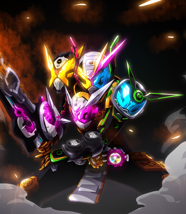 《假面骑士》同人:eternal暴走形态霸气无双,亚克zero更显帅气