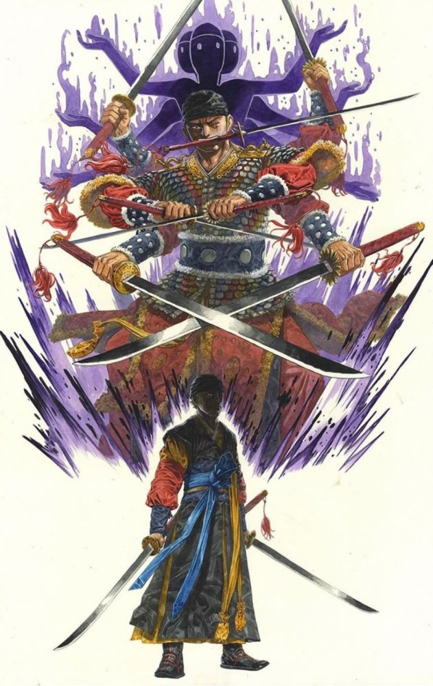 海贼王穿古装,四档路飞威猛英勇,索隆炫酷霸气,娜美惊艳网友