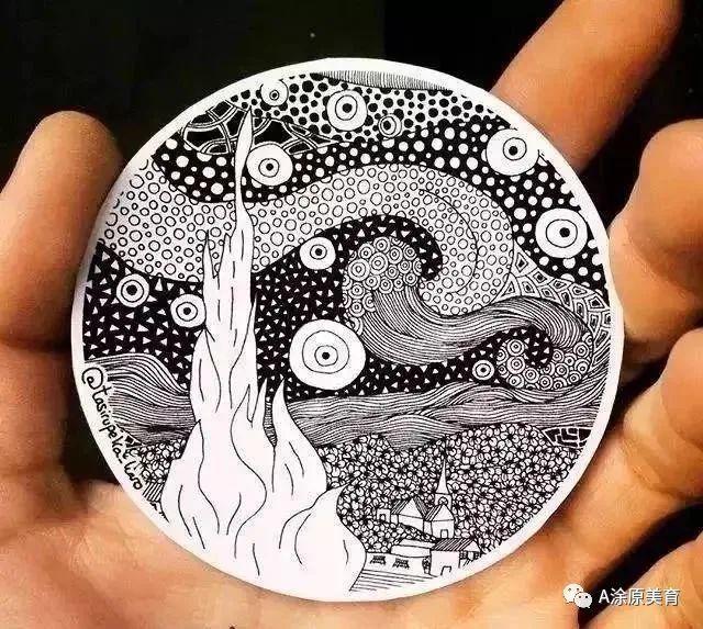 黑白线描下的世界名画