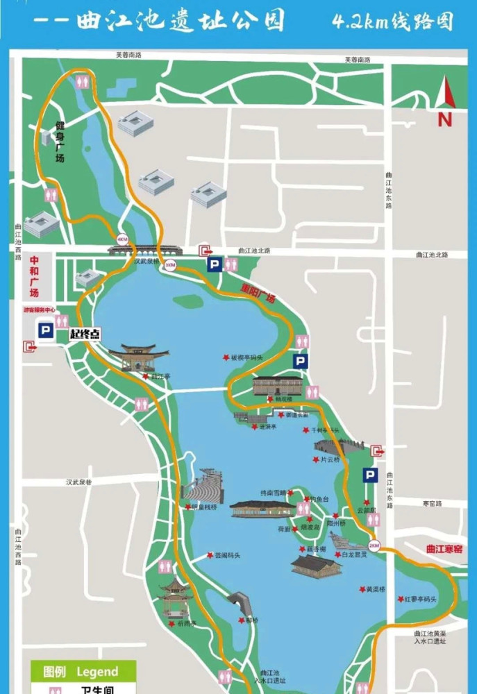西安长安公园地图图片