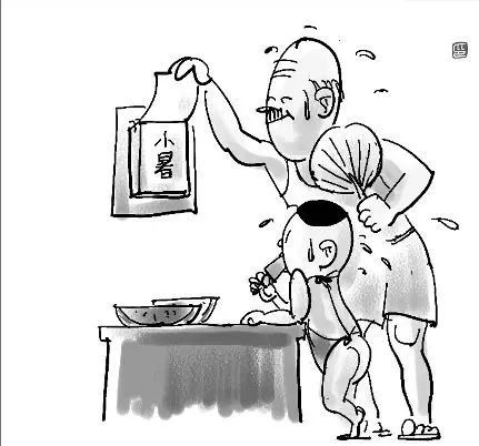 小暑节气夏日摇扇可健身