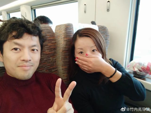 竹内亮和妻子 竹内亮说,以后还会坚持拍摄关于中国的纪录片,把中国的