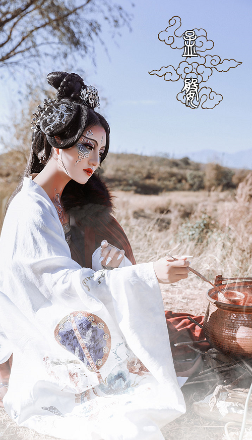 山海经仿妆最美博主非她莫属