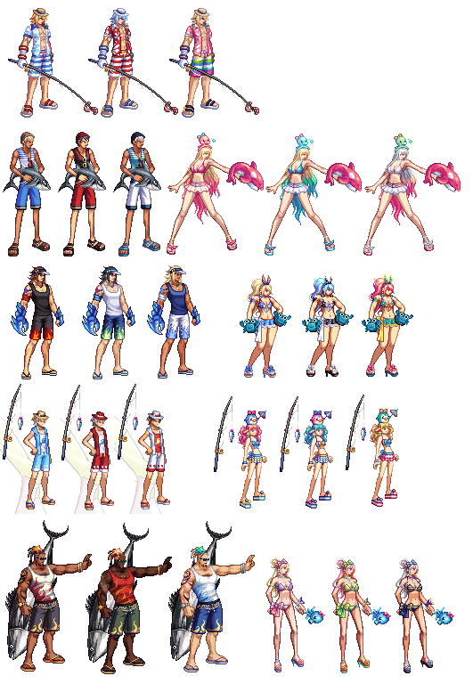 dnf:又到了游泳的季节,历年夏日时装发展史,你最爱哪一套?_腾讯新闻