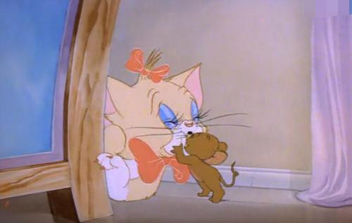 猫和老鼠:汤姆脑瓜顶上变色了,看上的母猫都被杰瑞给吻过了!