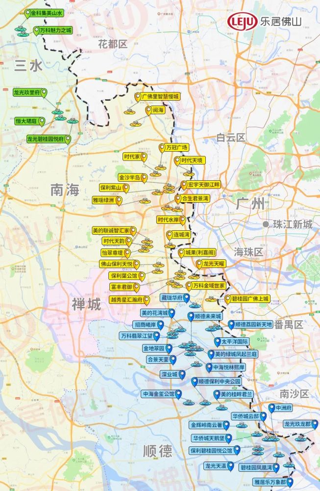 4板塊3萬佛山天花板最新臨廣片區房價地圖出爐53盤可選