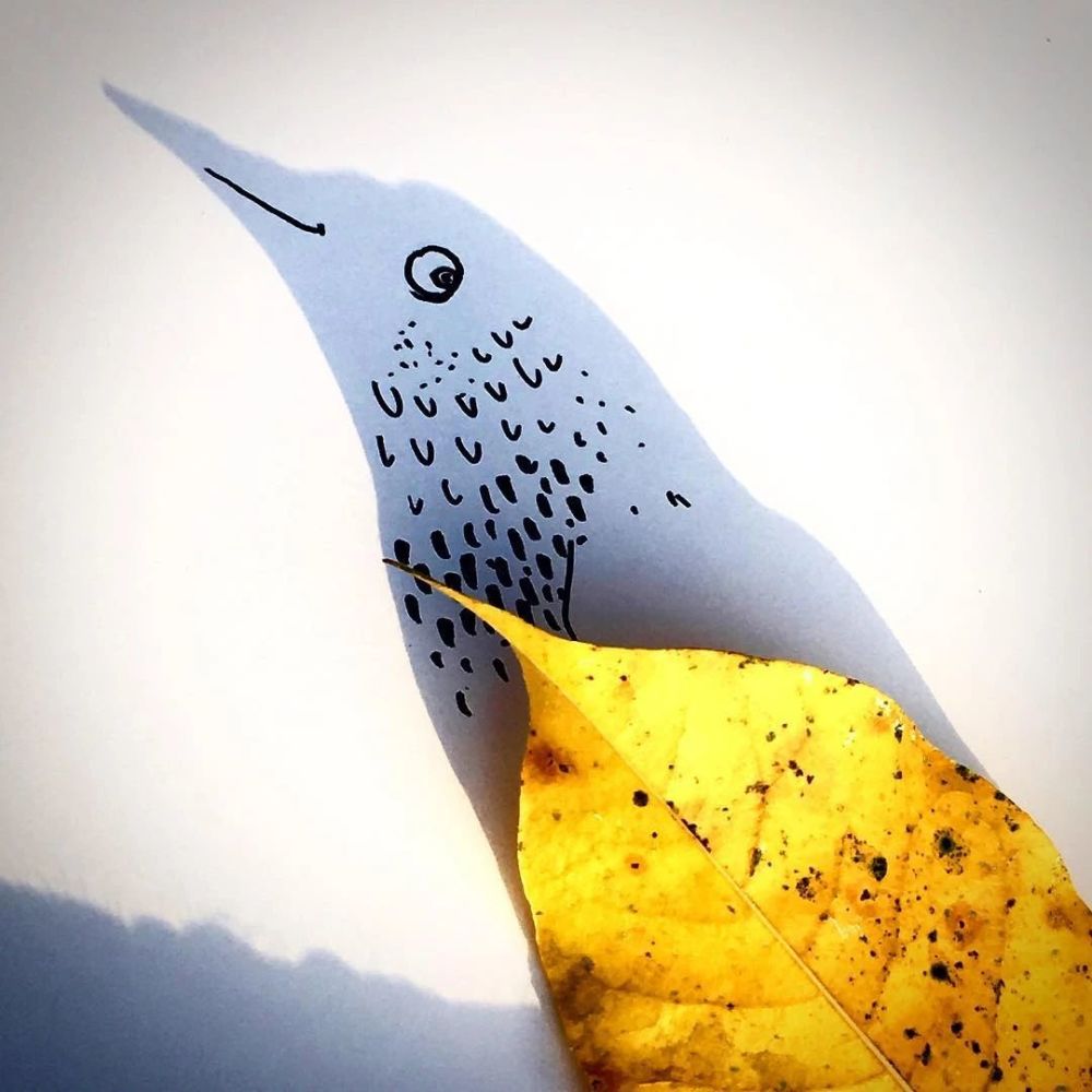 影子|他几笔就把影子画成了精，大人和孩子看完都直呼奇妙