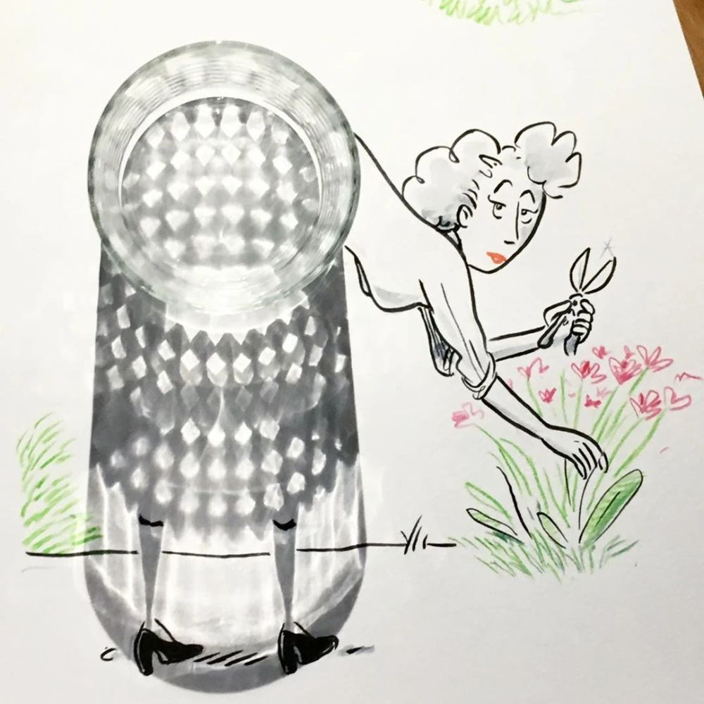 影子|他几笔就把影子画成了精，大人和孩子看完都直呼奇妙