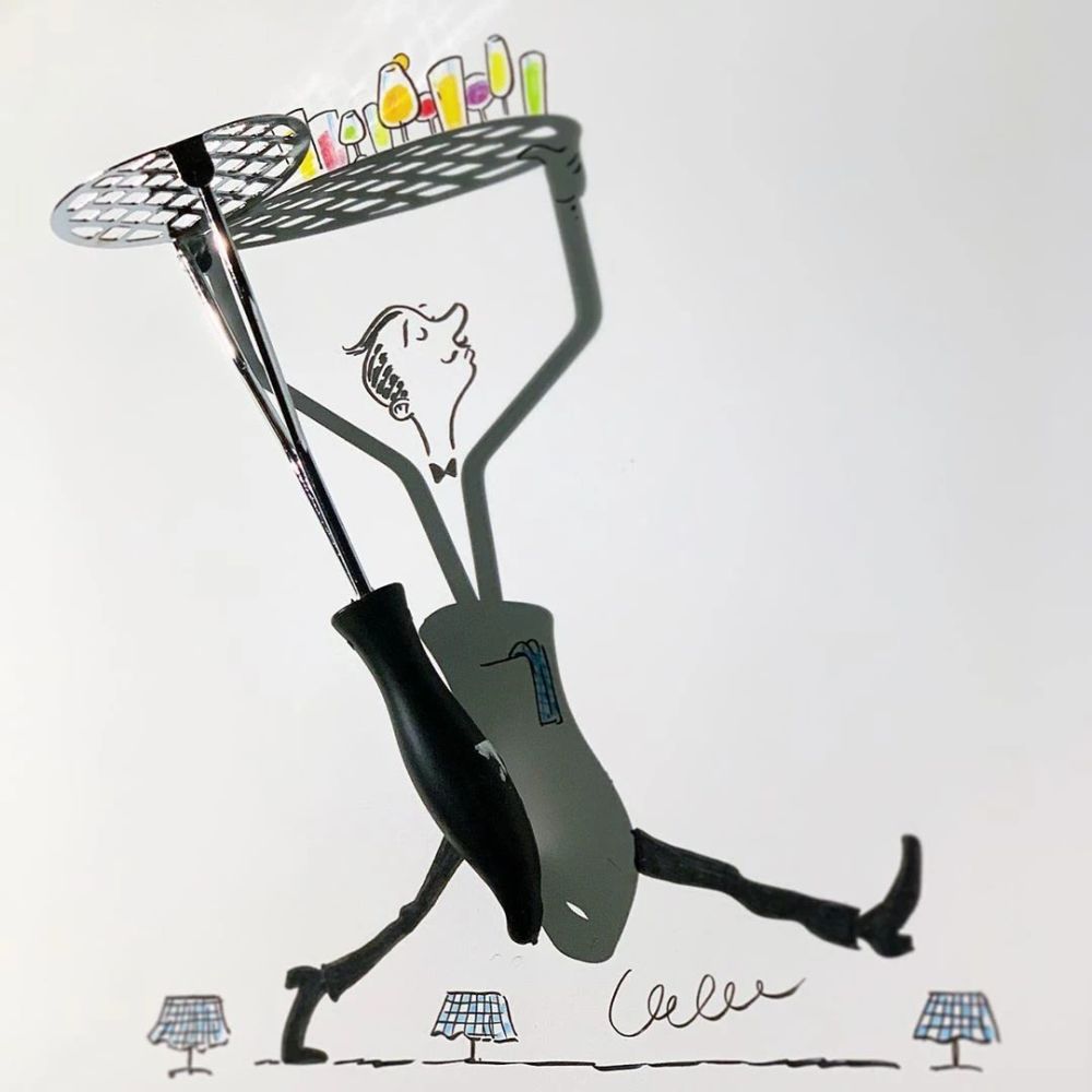 影子|他几笔就把影子画成了精，大人和孩子看完都直呼奇妙