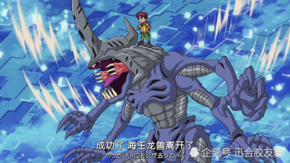 光之郎 决定逃出它体内(太善良了),而且千钧一发之际也激活了进化为